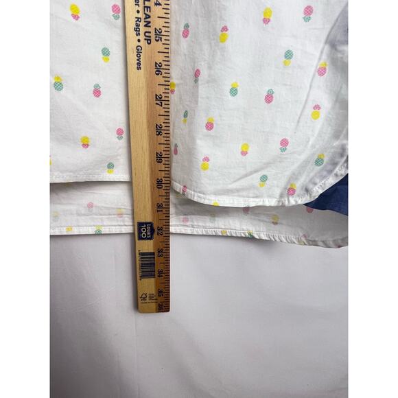 NWT Charleston Threads Mens 2XL White Preppy Pineapple Print Button Down Shirt - Picture 6 of 8